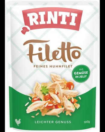 RINTI Filetto in Jelly Chicken&amp;Vegetables in aspic plic pui si legume pentru caini 100 g