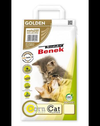 BENEK Super Corn Cat Golden Asternut din porumb pentru litiera 25 l