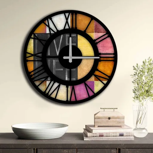 Ceas de perete, 5050MS-028, ø50 cm, Multicolor