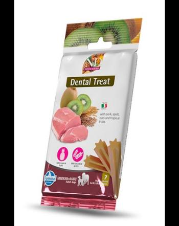FARMINA N&amp;D Tropical Selection Dental Treat Pork Medium/Maxi 100 g recompense dentare pentru caini de talie medie si mare