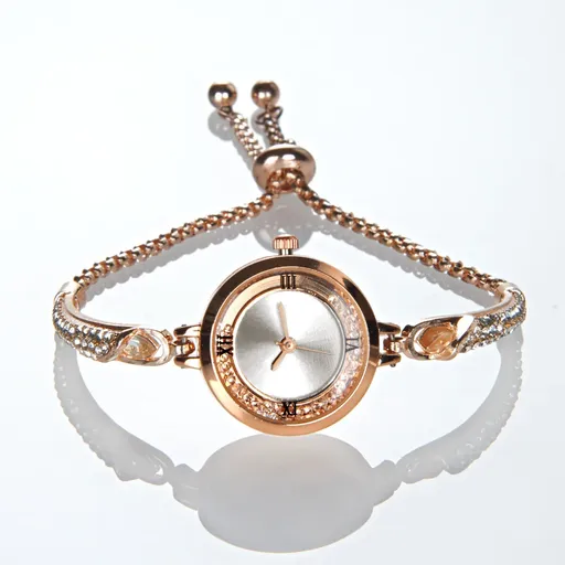 Ceas de culoare aur roz