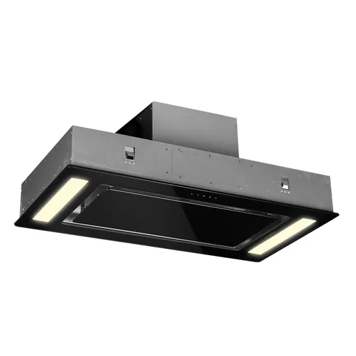 Klarstein REMY, hotă de tavan, hotă pentru integrare, 90 cm eek A 620 m³ / h, sticlă touch led