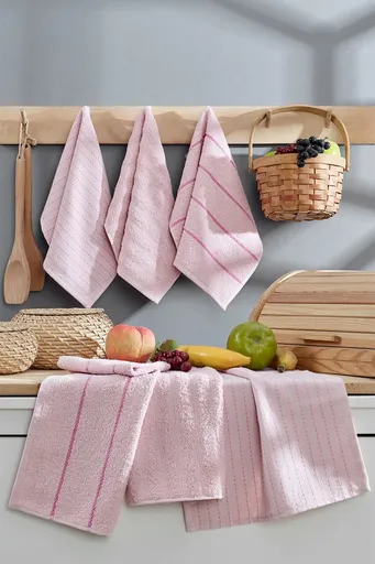 Set prosoape, L'essentiel Maison, Sofya, Roz pudra