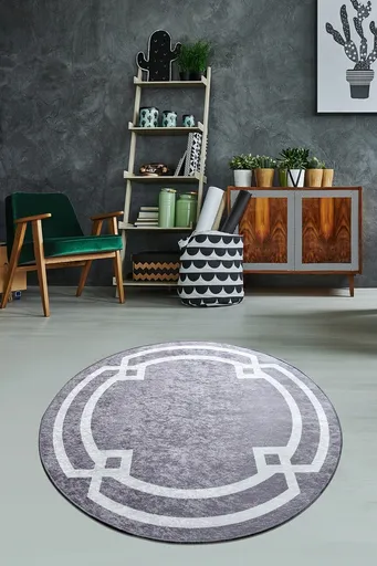 Covor, Perla DJT, Gri/Alb