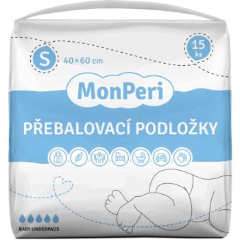 MonPeri Baby Underpads Size S suport pentru schimbat scutecele de unică folosință 40x60 cm 15 buc