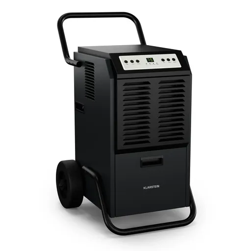 Klarstein DuraDry 50L dezumidificator, 50 l/zi, 70-100 m², oțel inoxidabil, mobil, 450 m³/h