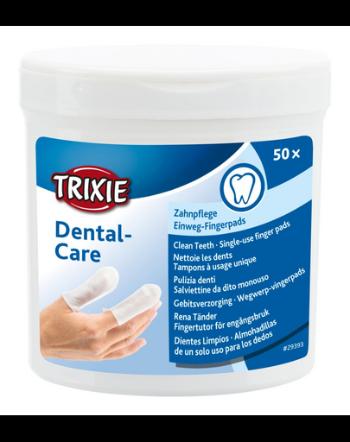 TRIXIE Dental Care Textil curatare dinti caini si pisici 50 buc