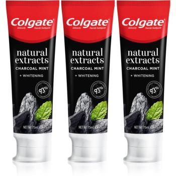 Colgate Natural Extracts Charcoal + White Pasta de dinti albire cu cărbune activ 3 x 75 ml