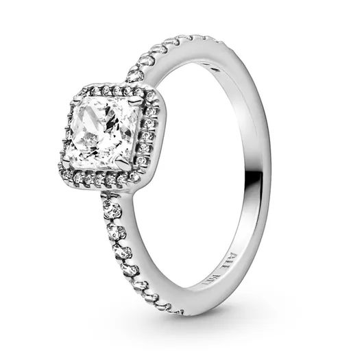 Pandora Inel fermecător din argint cu cristal Timeless 198863C01 52 mm