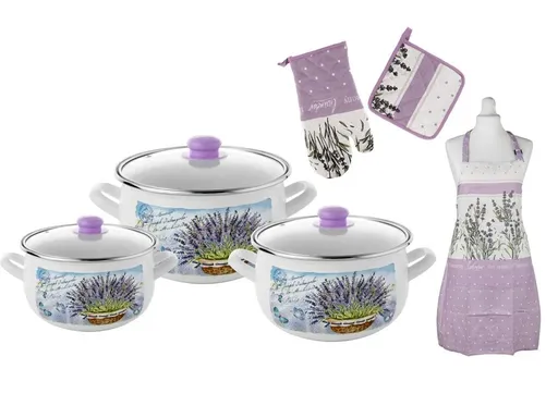 Set de oale si textile de bucăt Lavender
