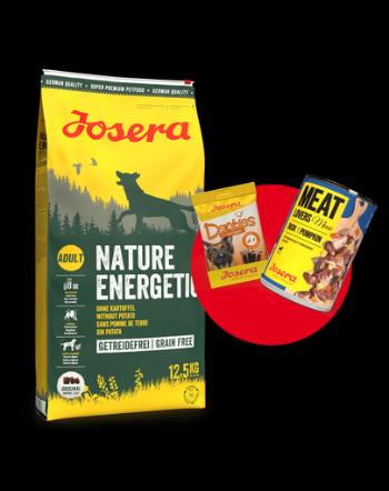 JOSERA Nature Energetic 12,5kg hrana caini activi + 1 x Denties &amp; Meat Lovers GRATIS