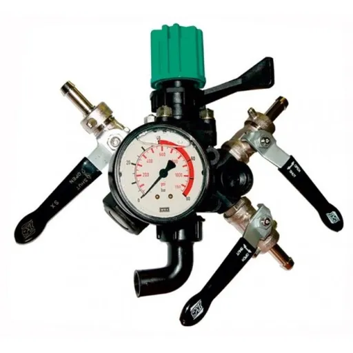 Distribuitor cu maneta de reglaj a presiunii DL3, compatibil cu pompele  Kappa si Delta.