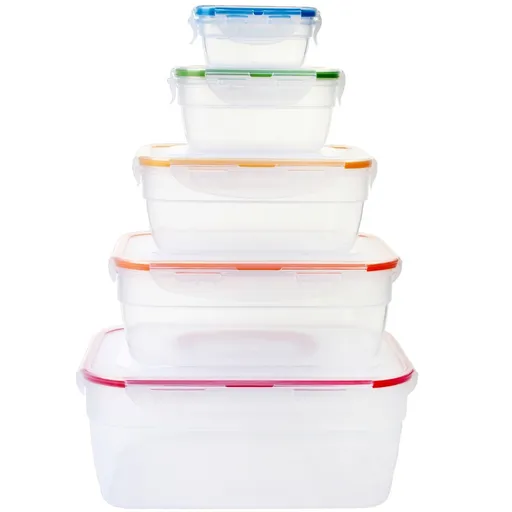 Set de recipiente pentru alimente LOCKnLOCK Lockdreptunghi , 5 buc