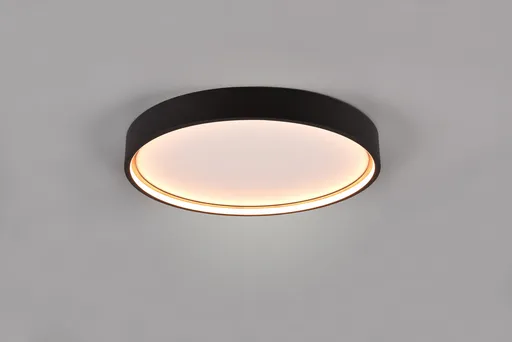 Plafoniera Doha, TRIO, 45x5.5 cm, 29W, 1x SMD, metal, negru mat