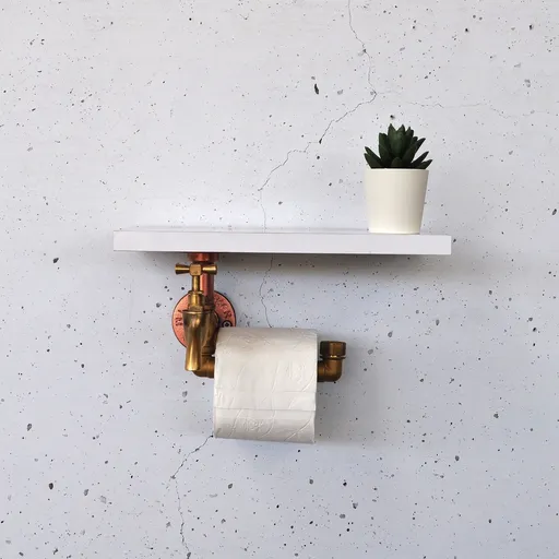 Raft de perete, Hanah Home, Cop057, 30x14x15 cm, Alb