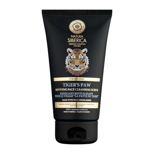 Natura Siberica Peeling de curățare revitalizant Men Tige´s Paw (Reviving Face Cleansing Scrub) 150 ml