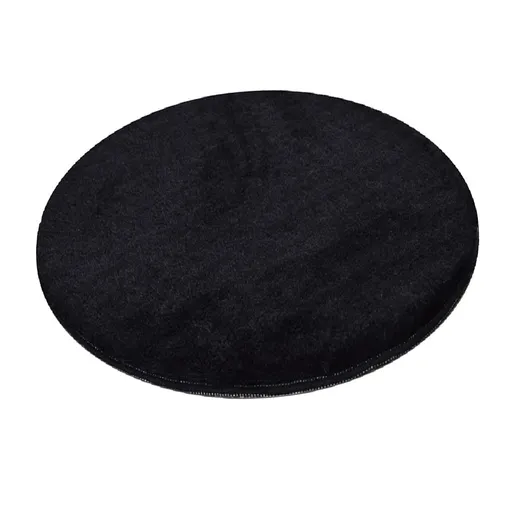 Covor Chilai Home 882CHL1042, Ø 90 cm, Fire acrilice antibacteriene, Negru