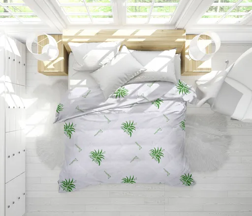 Pilota de iarna, Aloe Vera Essence microfibra matlasata, 200x220 cm, 350g/mp, calduroasa