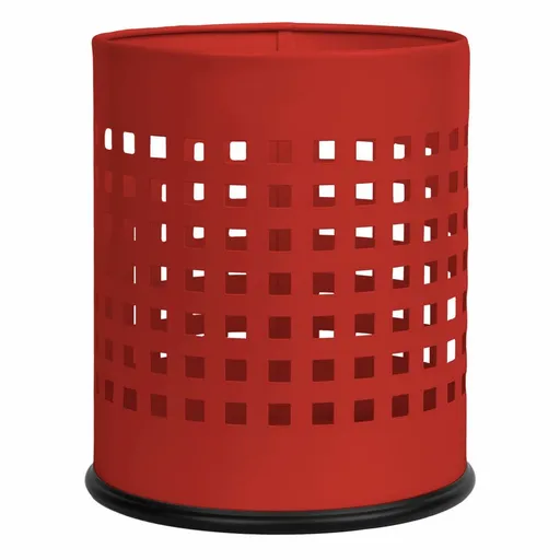 Alda Coș de gunoi Officer perforat 7 l, roșu, roșu, 7 l