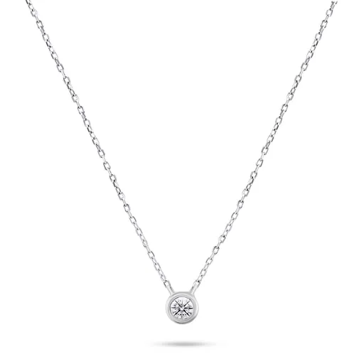 Brilio Silver Elegantcolier de argint cu zircon NCL86W