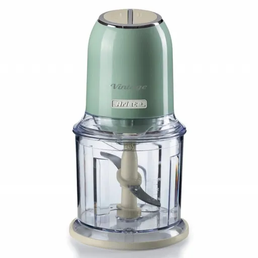 Tocator alimente Ariete VINTAGE 0438/04, 400W, 600 ml, 2 viteze, Otel inoxidabil, Pahar gradat, Verde