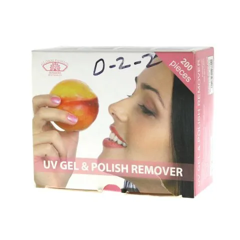 Pliculete cu Soak off Remover, Piersic, 200 buc