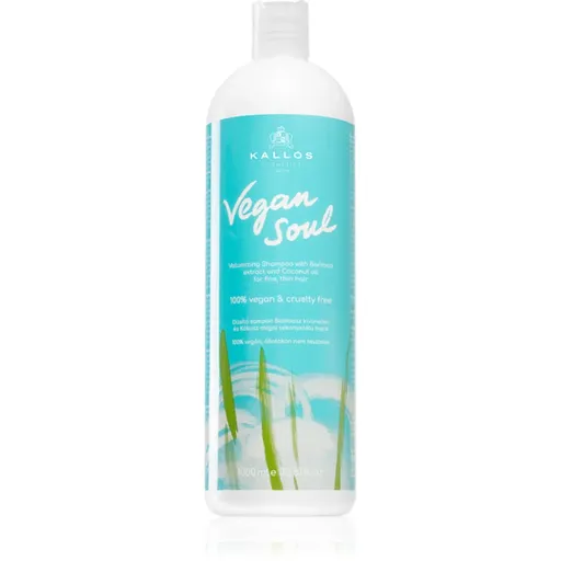 Kallos Vegan Soul Volumizing sampon pentru volum pentru par fin si subtiat 1000 ml