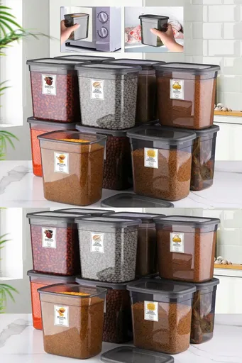 Set recipiente depozitare, Hermia, 639OKK1103, Antracit