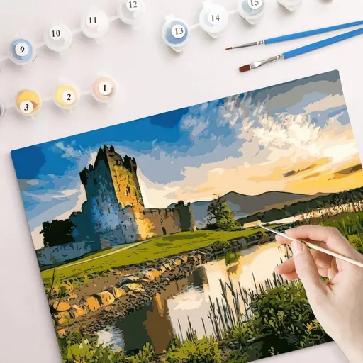 Pictură după numere - Castel abandonat