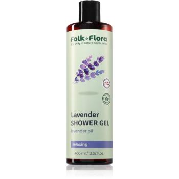 Folk & Flora Lavender gel de dus relaxant 400 ml