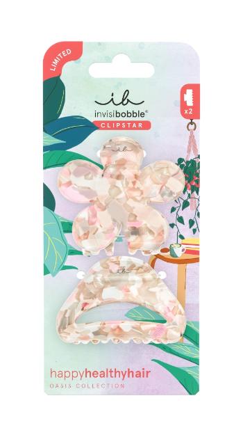 Invisibobble Clamă de păr Clipstar Oasis Refreshed Bloom M, 2 bucăți