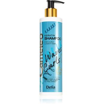 Delia Cosmetics Cameleo Fale Loki șampon pentru păr creț cu keratina 250 ml