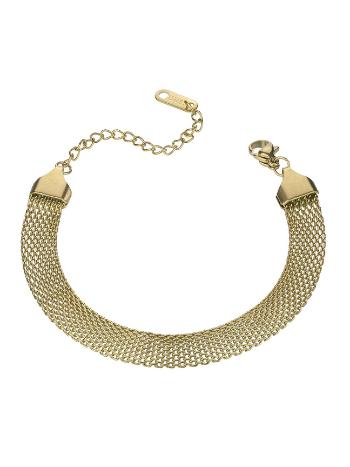 Marc Malone Brățară placată cu aur, cu un design modern Sylvia Gold Bracelet MCB24029G