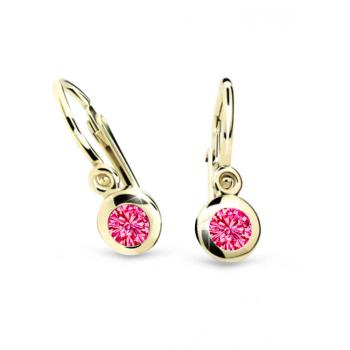 Cutie Jewellery Cercei din aur pentru copii C1537-10-X-1 fucsia