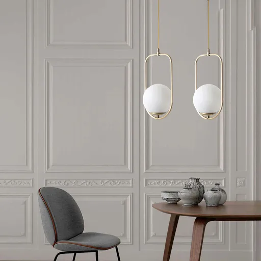 Lustra, Opviq, 846STL2891, Alb / Cupru