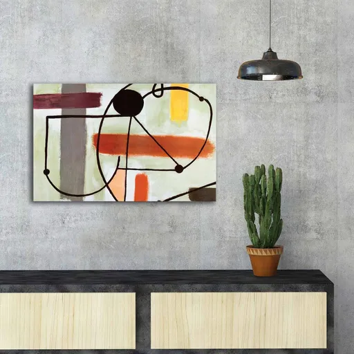 Tablou decorativ, FAMOUSART-109, Dimensiune: 45 x 70 cm, Multicolor