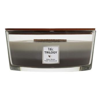 WoodWick Lumânare parfumată navă Trilogy Warm Woods 453 g