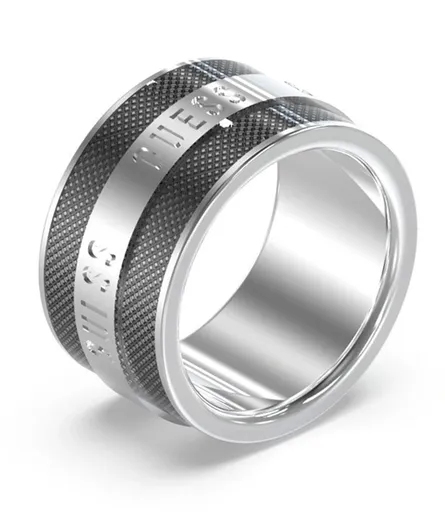 Guess Inel din oțel Legacy JUMR03209JWSTBK 62 mm