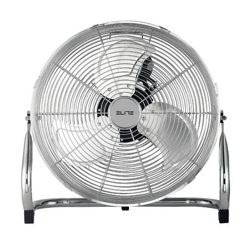 Ventilator de podea Elite YFL-0313HR, 65W, 40.5 cm, 3 viteze, 3 pale, Crom metalic