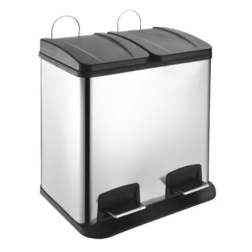Coș DUO, din inox, 2 x 20l, 40 l
