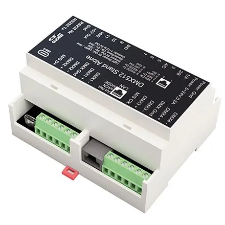 Interfata DMX - USB cu conexiune RJ45 Ibiza Light DMX-RAIL-512