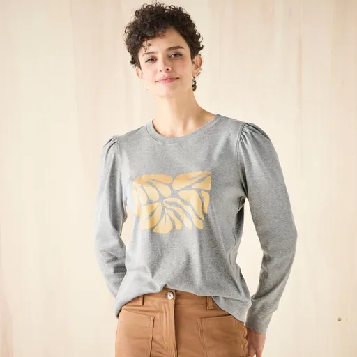 Tricou cu mânecă lungă și imprimeu