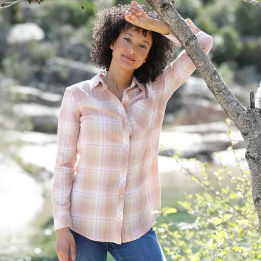 Cămașă din flanelă, cu imprimeu în carouri