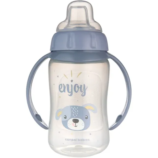 Canpol babies Cute Animals Training Cup cană pentru antrenament Dog 6m+ 320 ml