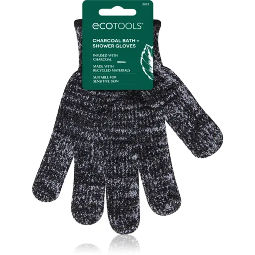 EcoTools Charcoal Bath Infused Gloves manusi peeling 2 buc