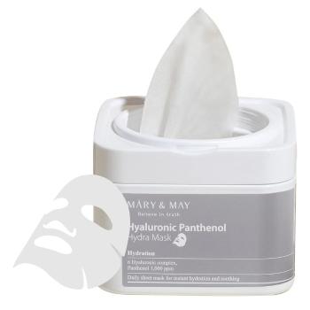 MARY & MAY Mască de față hidratantă Hyaluronic Panthenol (Hydra Mask) 30 buc