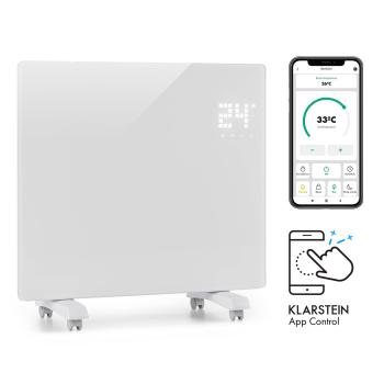 Klarstein Bornholm Single Smart, încălzitor cu convecție, 1000 W, control prin aplicație, alb