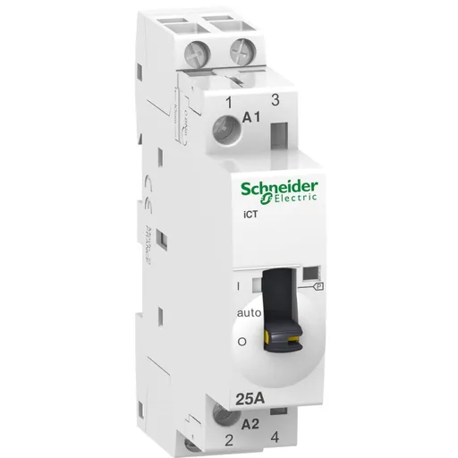 Contactor Ict comanda manuala 25A 2NO 230/240V 50Hz Schneider A9C21732