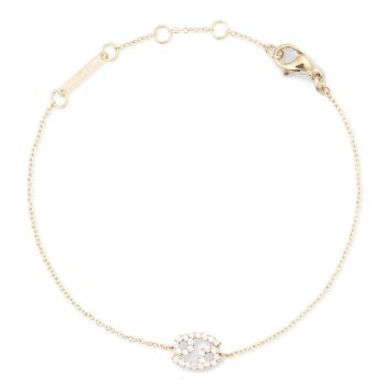 Daniel Wellington Brățară tip lănțișor placată cu aur cu simbolul zodiacal Rac Crystal Zodiac DW00400910