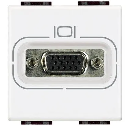 Priza video HD15 Living Light Bticino N4282, alb